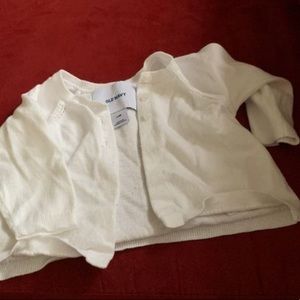 White baby sweater